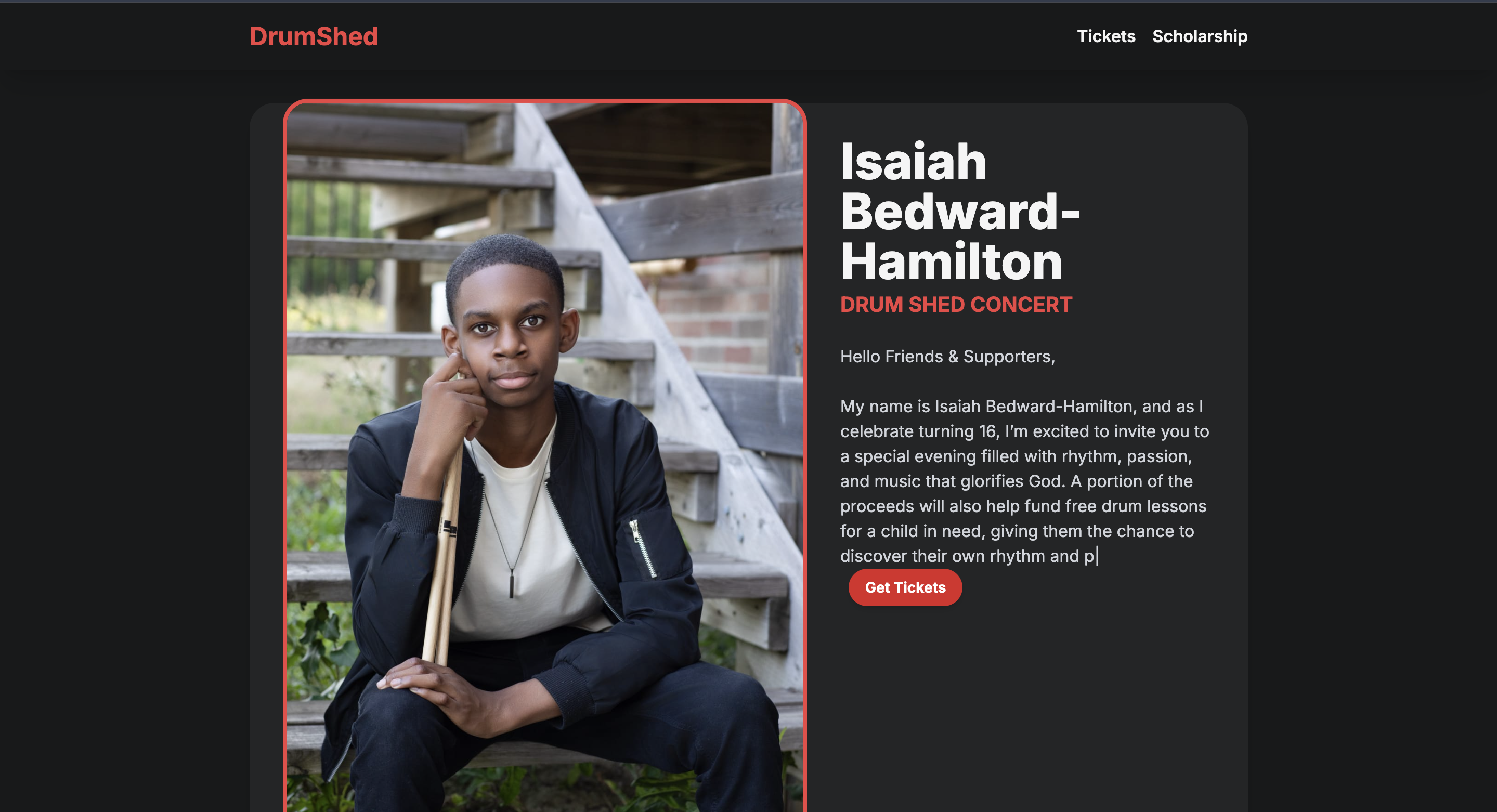 Preview of Isaiah Bedward-Hamilton Artist Site